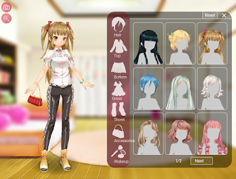 Anime Girl Creator & Dress Up Captura de pantalla 2