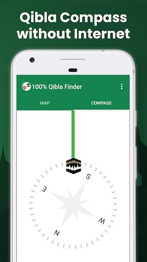 100% Qibla Finder Captura de tela 1