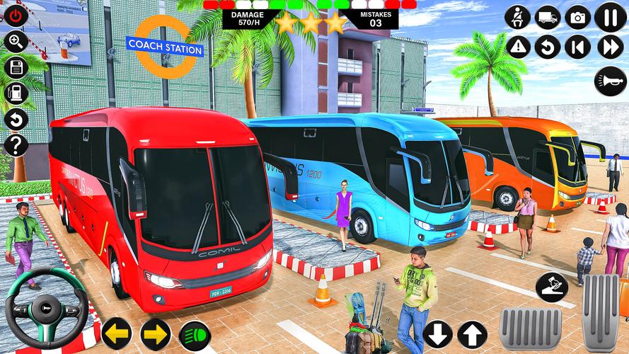Passenger Bus Driving Games 3D Captura de pantalla 2