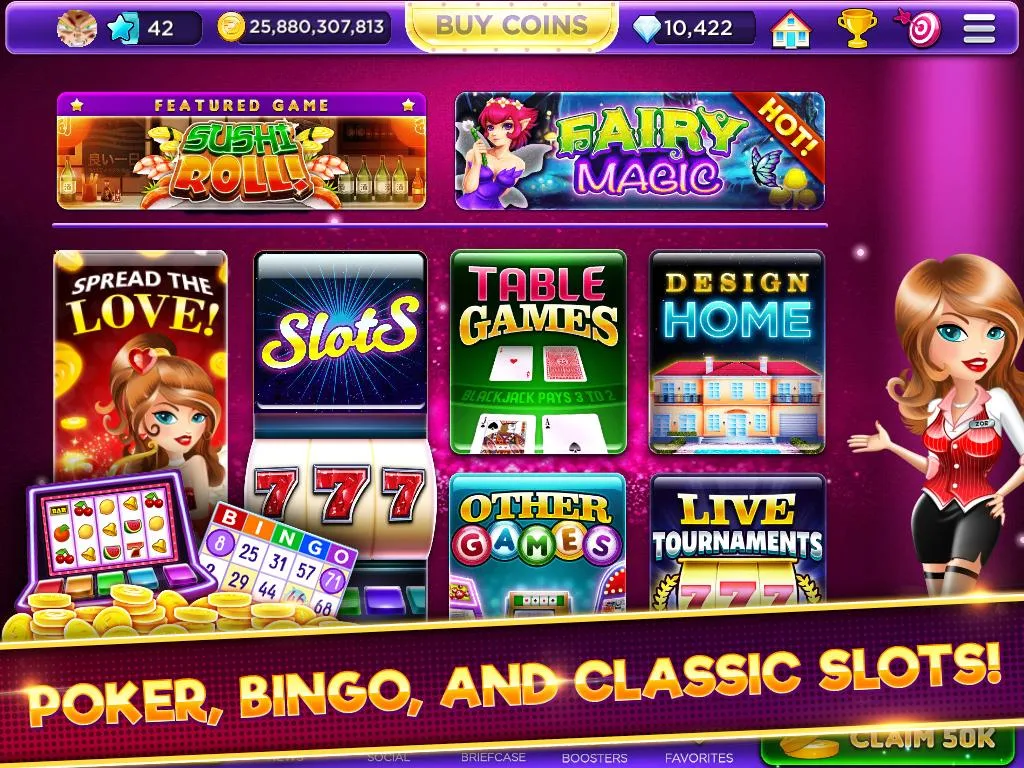 Glamour Casino - Home Designer Slots 스크린샷 2