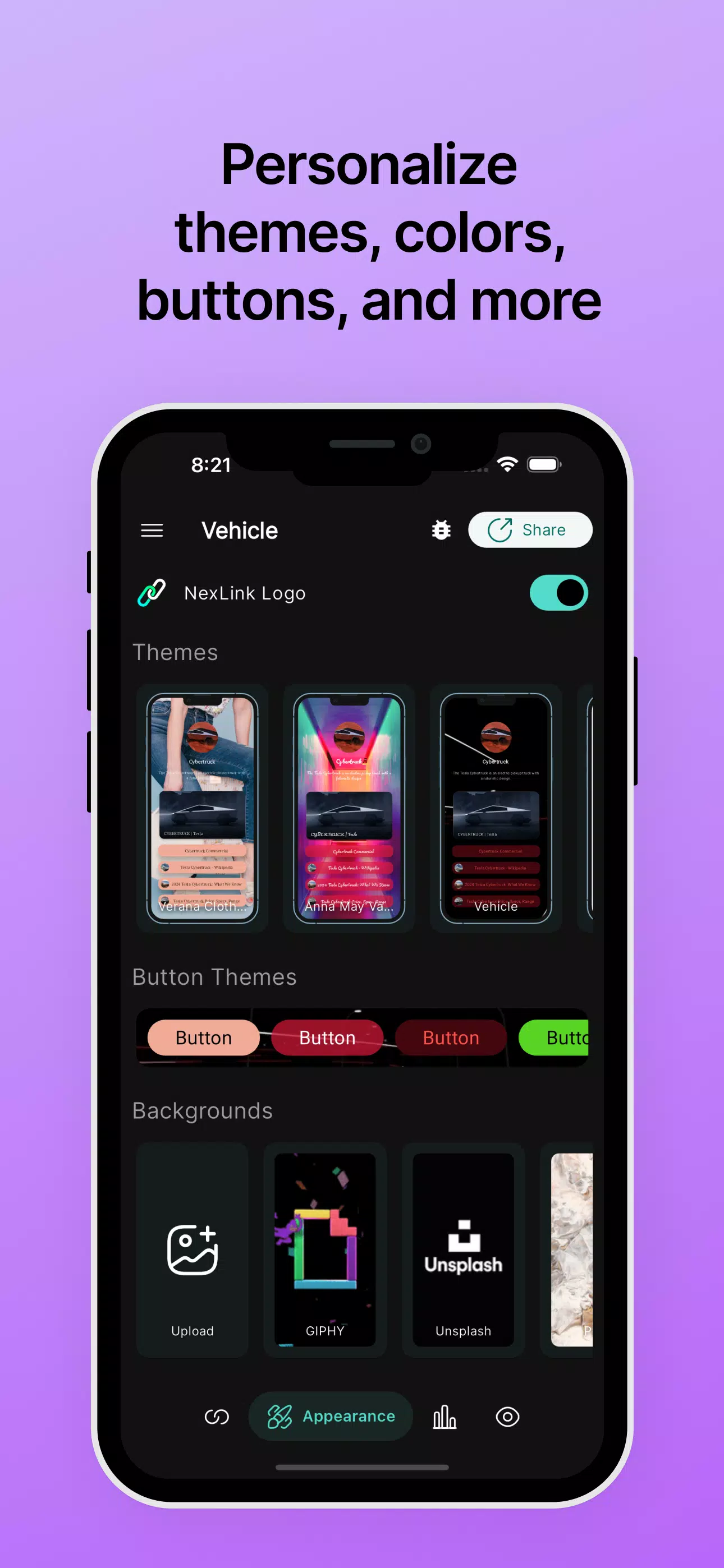 Linktree in Bio Site: NexLink Screenshot 2