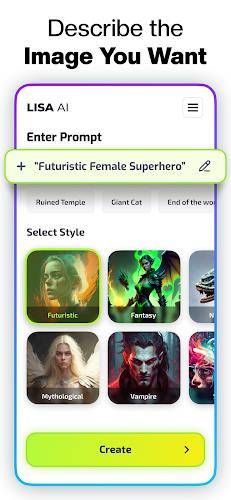 Lisa AI: AI Art Generator スクリーンショット 4