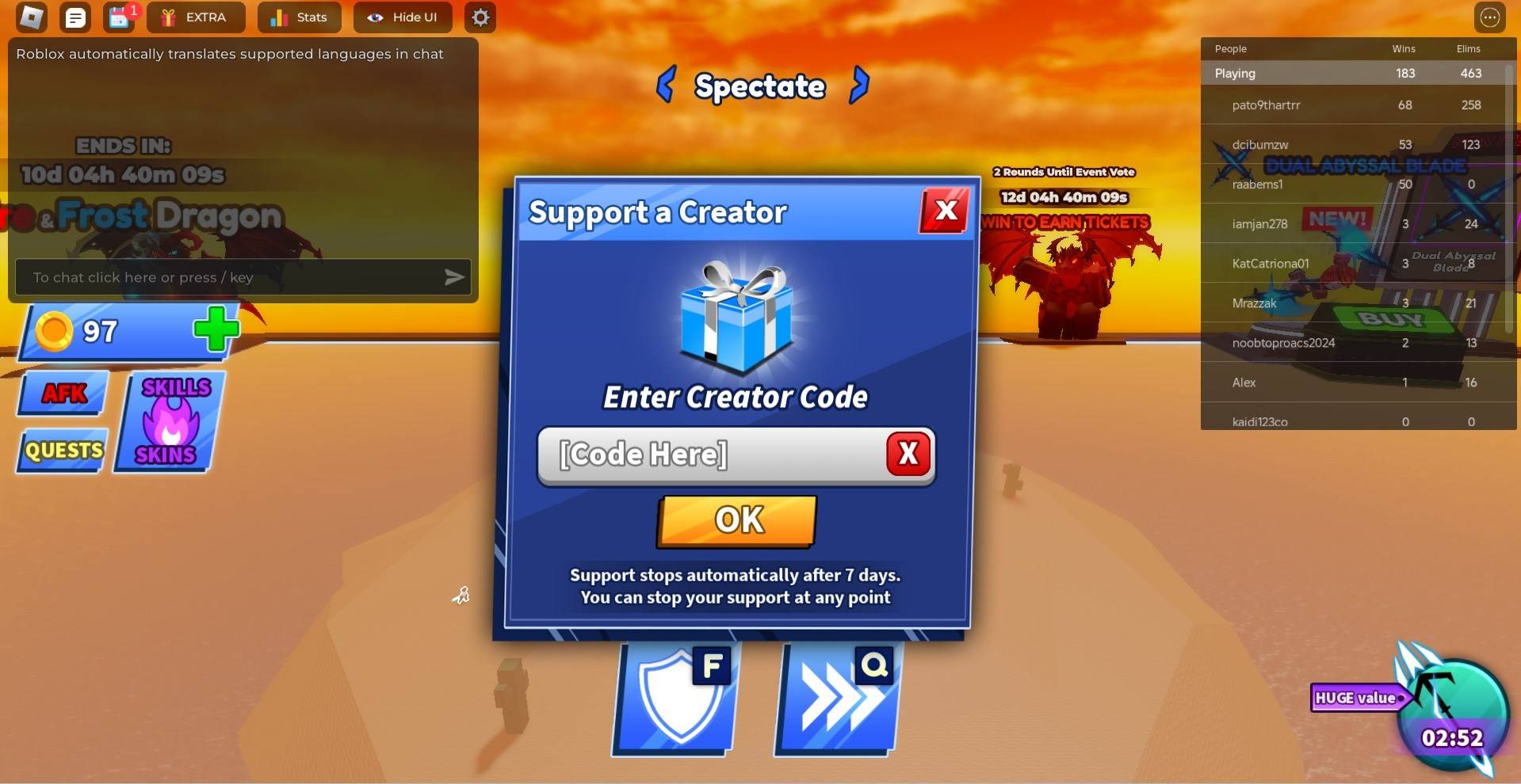 Blade Ball Redeem Codes