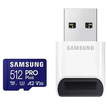 512GB Samsung Pro Plus Micro SDXC卡带USB适配器现在$ 29.99