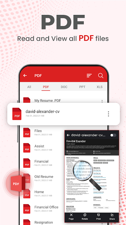 All Document Reader PDF Reader應用截圖第2張