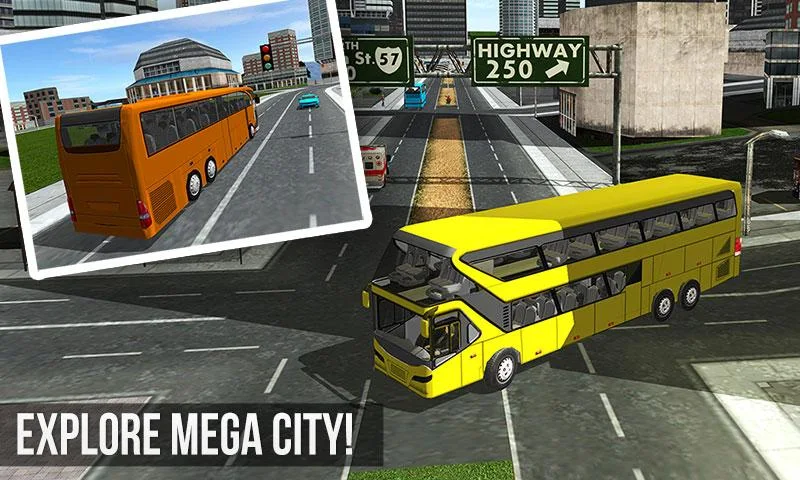 Highway Bus Coach Simulator Captura de pantalla 1