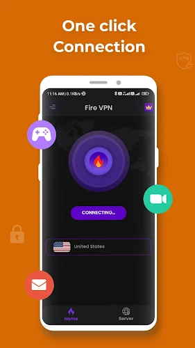 Fire VPN - Vpn Proxy Browser Capture d'écran 1