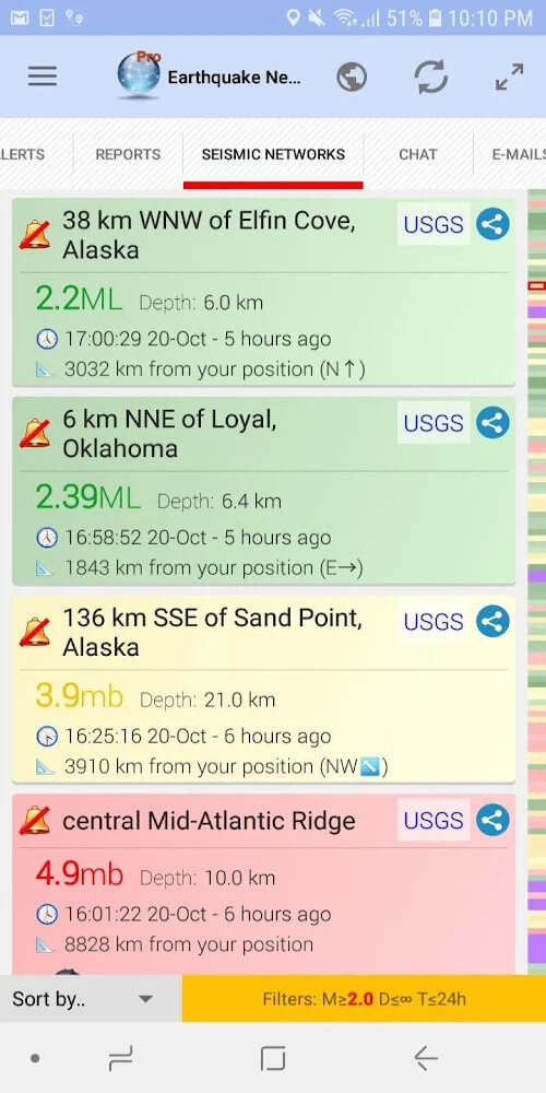 Earthquake Network PRO Скриншот 4