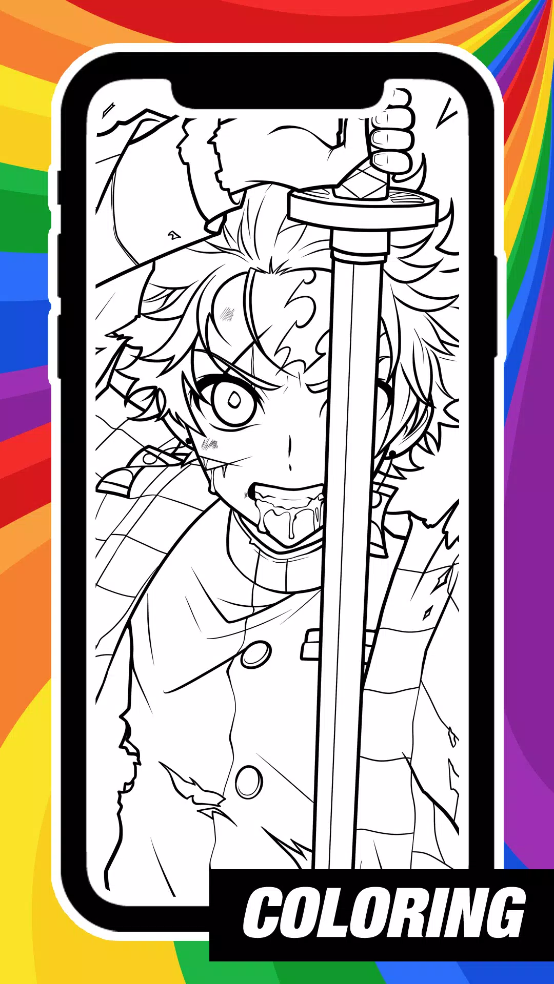 AR Draw Coloring Demon Slayer Screenshot 2