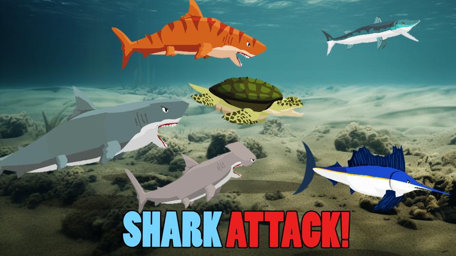 Shark Fights Sea Creatures應用截圖第1張