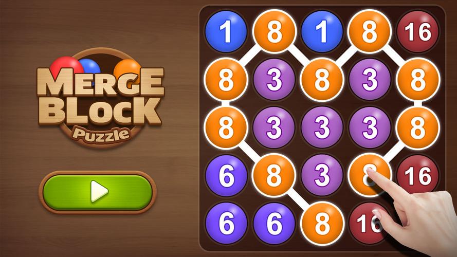 Merge bubble - Number game Screenshot 1