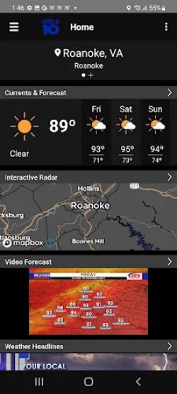 WSLS 10 Roanoke Weather应用截图第1张