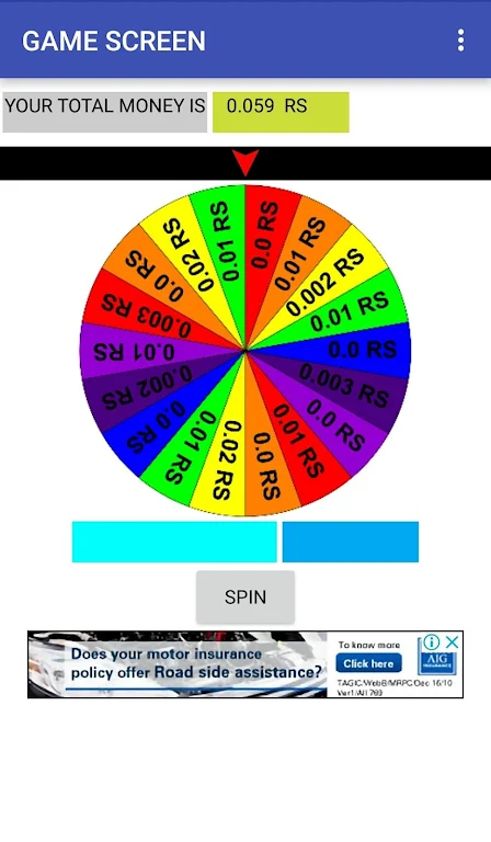 REAL MONEY SPINNER Screenshot 1