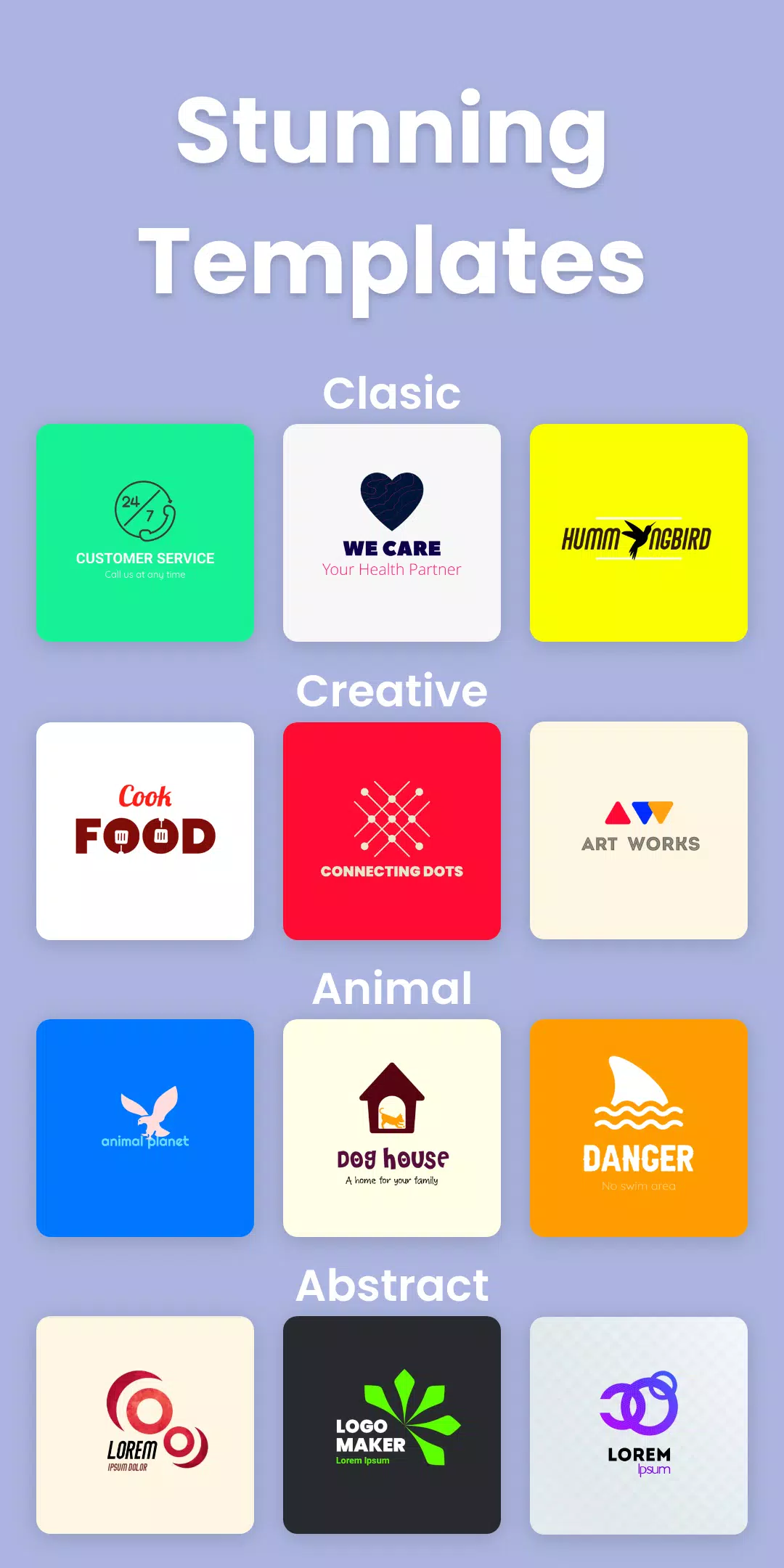 Logoshop - Logo Maker Free & Graphic Design App 스크린샷 1