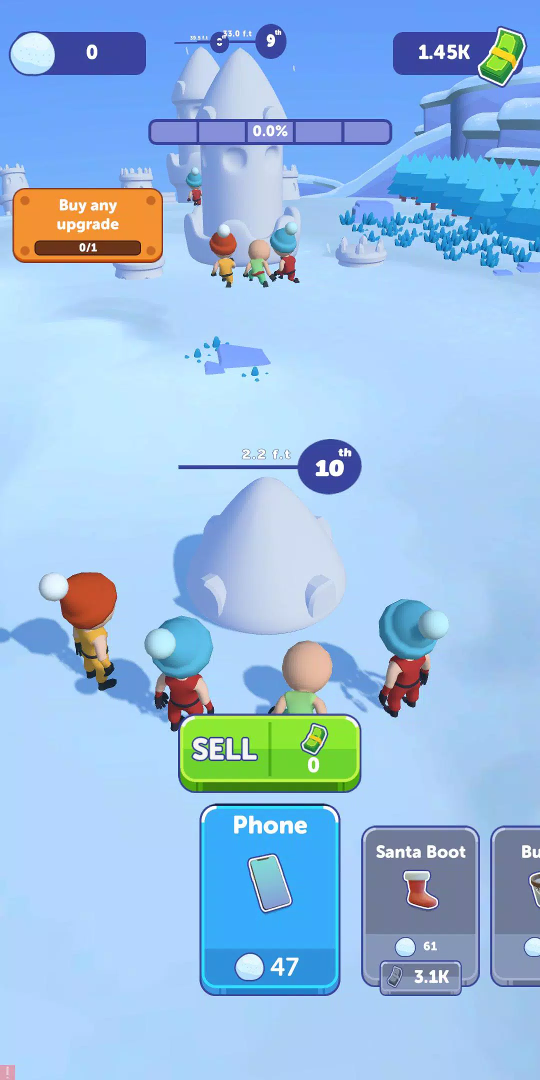 Snow Castle: Idle Clicker स्क्रीनशॉट 1