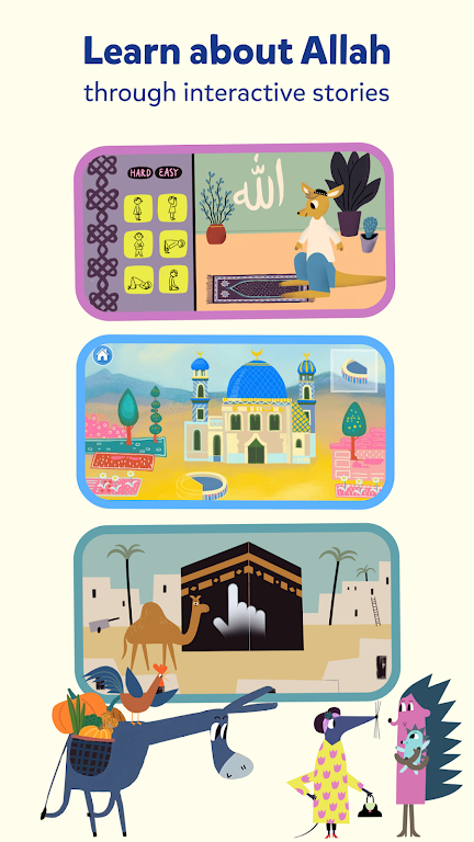 Miraj Muslim Kids Books Games Captura de tela 2