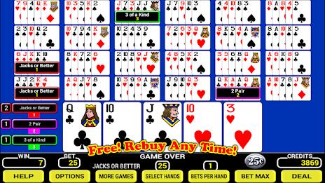 Twenty-Five Play Poker スクリーンショット 1