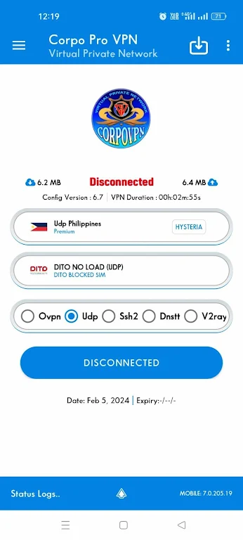 CORPOVPN PRO Captura de tela 3