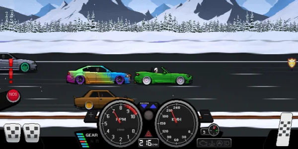 Pixel Car Racer MOD Capture d'écran 2