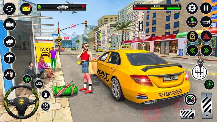 US Taxi Car Parking Simulator 스크린샷 2