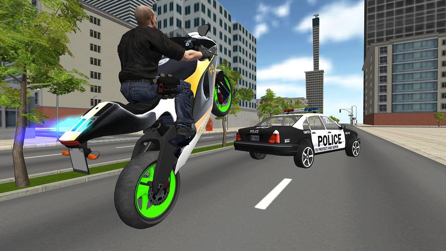 Bike Driving: Police Chase スクリーンショット 2