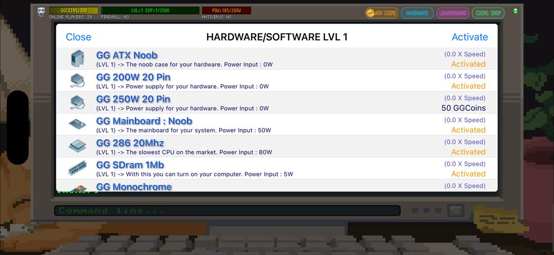 Hacker Online RPG Captura de tela 2