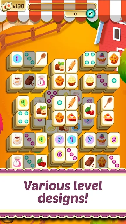 Mahjong Solitaire Cupcake Bake应用截图第3张