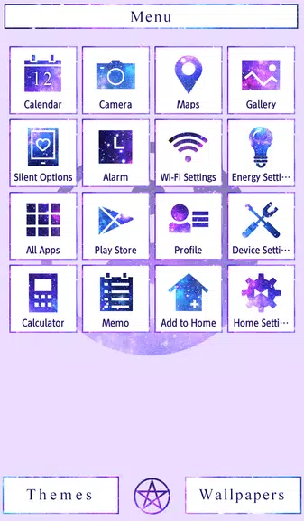 Galaxy Yin-yang Theme Captura de pantalla 2