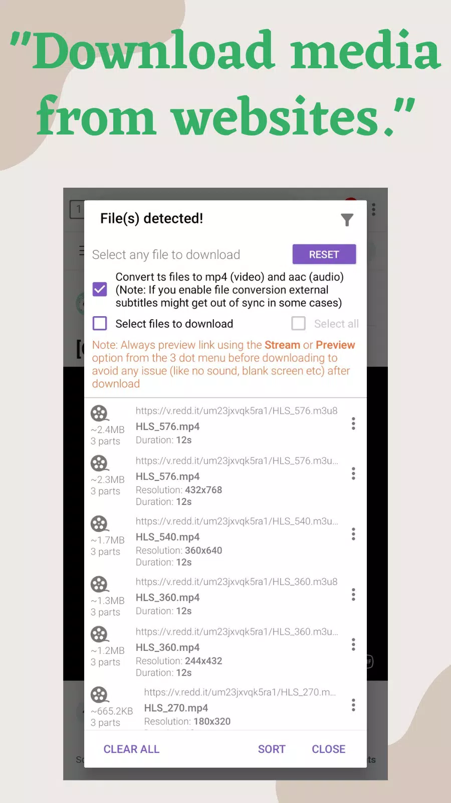 1DM: navegador e downloader Captura de tela 4