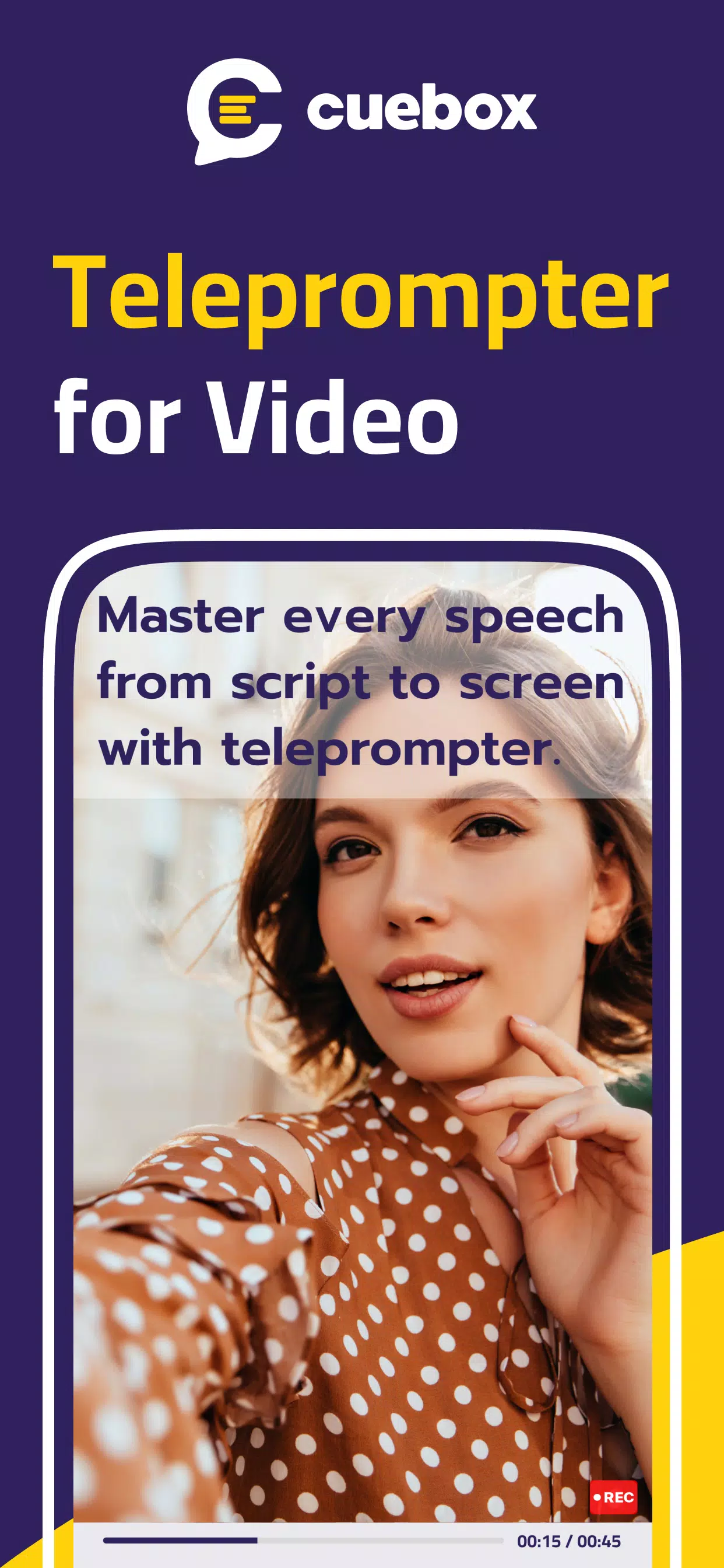 Teleprompter for Video: CUEBOX Capture d'écran 1