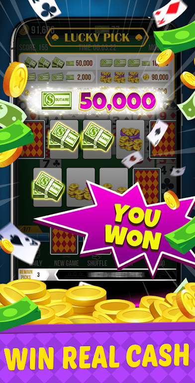 Big Run Solitaire - Win Cash Captura de tela 2