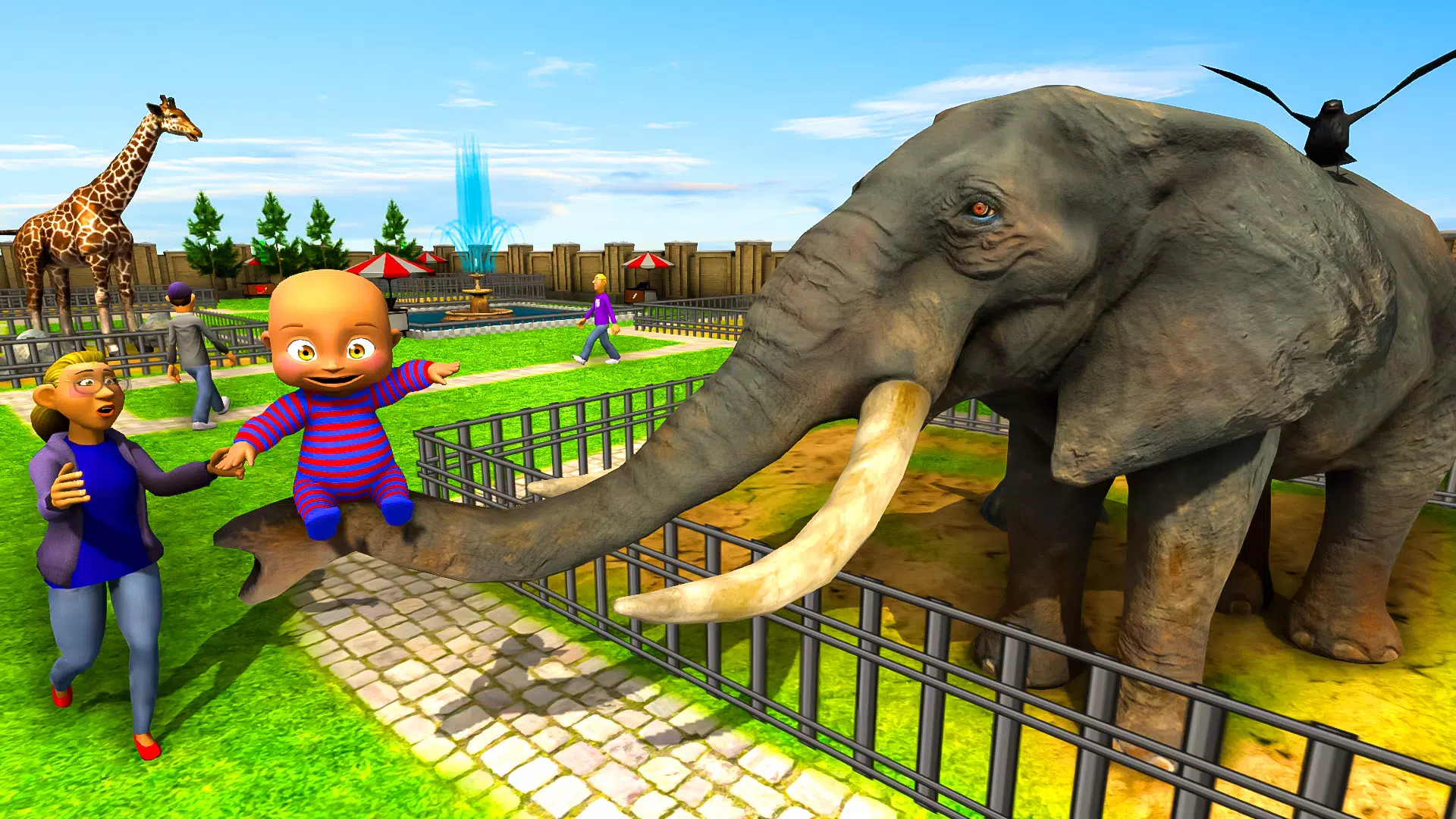 Naughty Baby 3D: Daddy Zoo Fun Capture d'écran 1