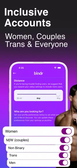 Bindr: Bisexual Dating & Chat スクリーンショット 3