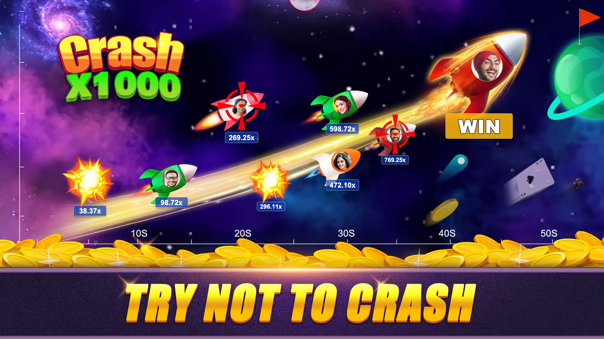 Crash x1000 - Online Poker Captura de pantalla 3