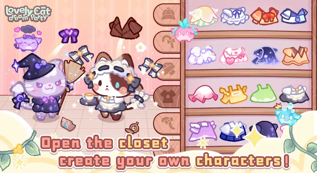 Lovely cat dream party Screenshot 1