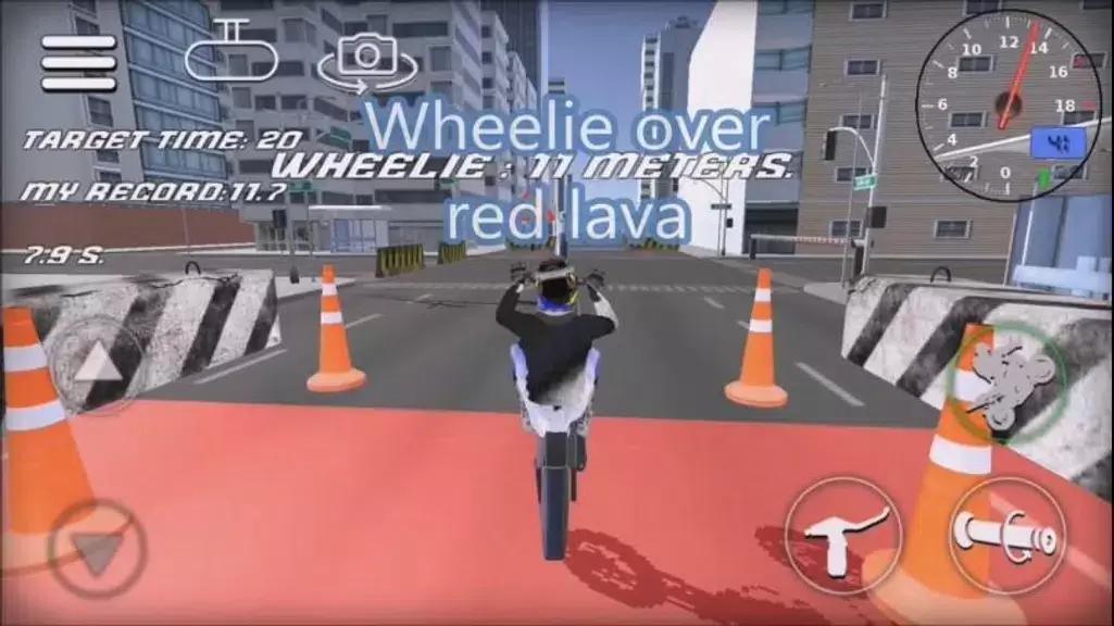 Wheelie Bike 3D game Captura de tela 4