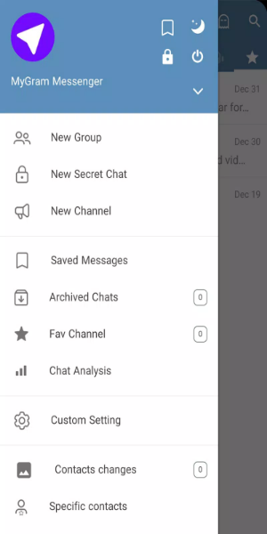 MyGram Messenger स्क्रीनशॉट 1