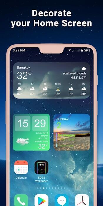 Widgets OS 17: Farbige Widgets Screenshot 2