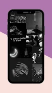 Black Aesthetic Wallpaper 스크린샷 1