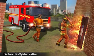 Fire Truck: Firefighter Game Captura de tela 1