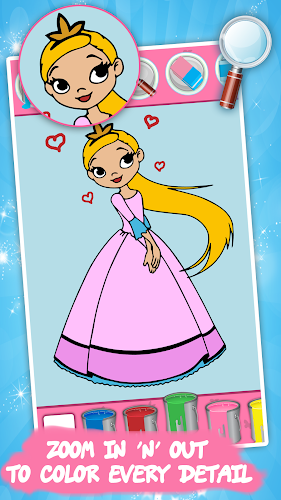 Princess Coloring - Kids Fun Screenshot 1