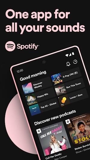 Spotify：音乐和播客应用截图第1张