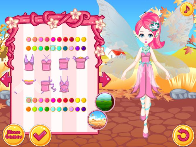 Fairy Dress Up - Girls Games Скриншот 2