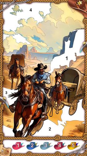 The West Coloring Games Screenshot 3