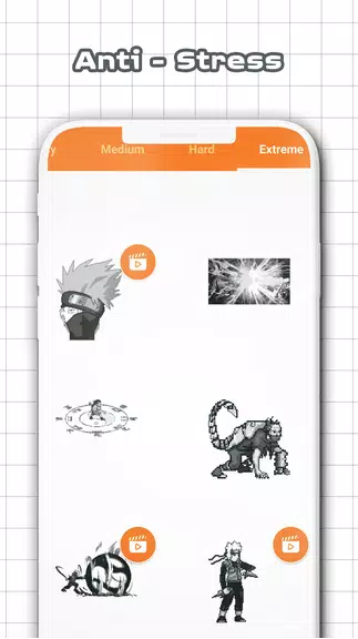 Color by Number - Naruto Sandbox Ninja Pixel Captura de tela 4