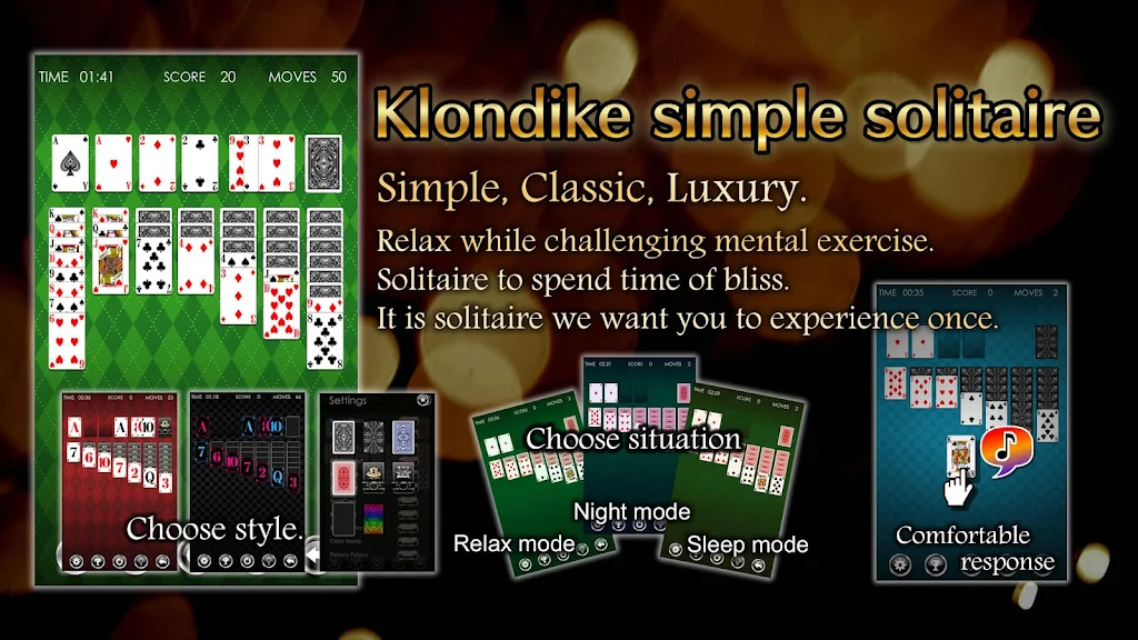 Solitaire Klondike HD Captura de pantalla 1