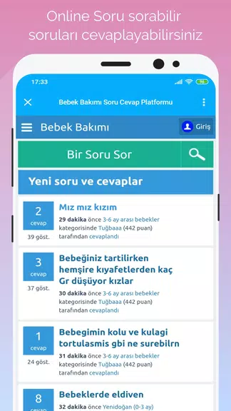 Gün Gün Bebek Bakımı, Takibi Captura de pantalla 1