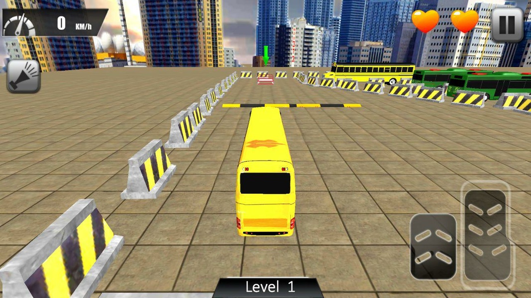 Modern Bus Drive Parking 3D Captura de tela 1