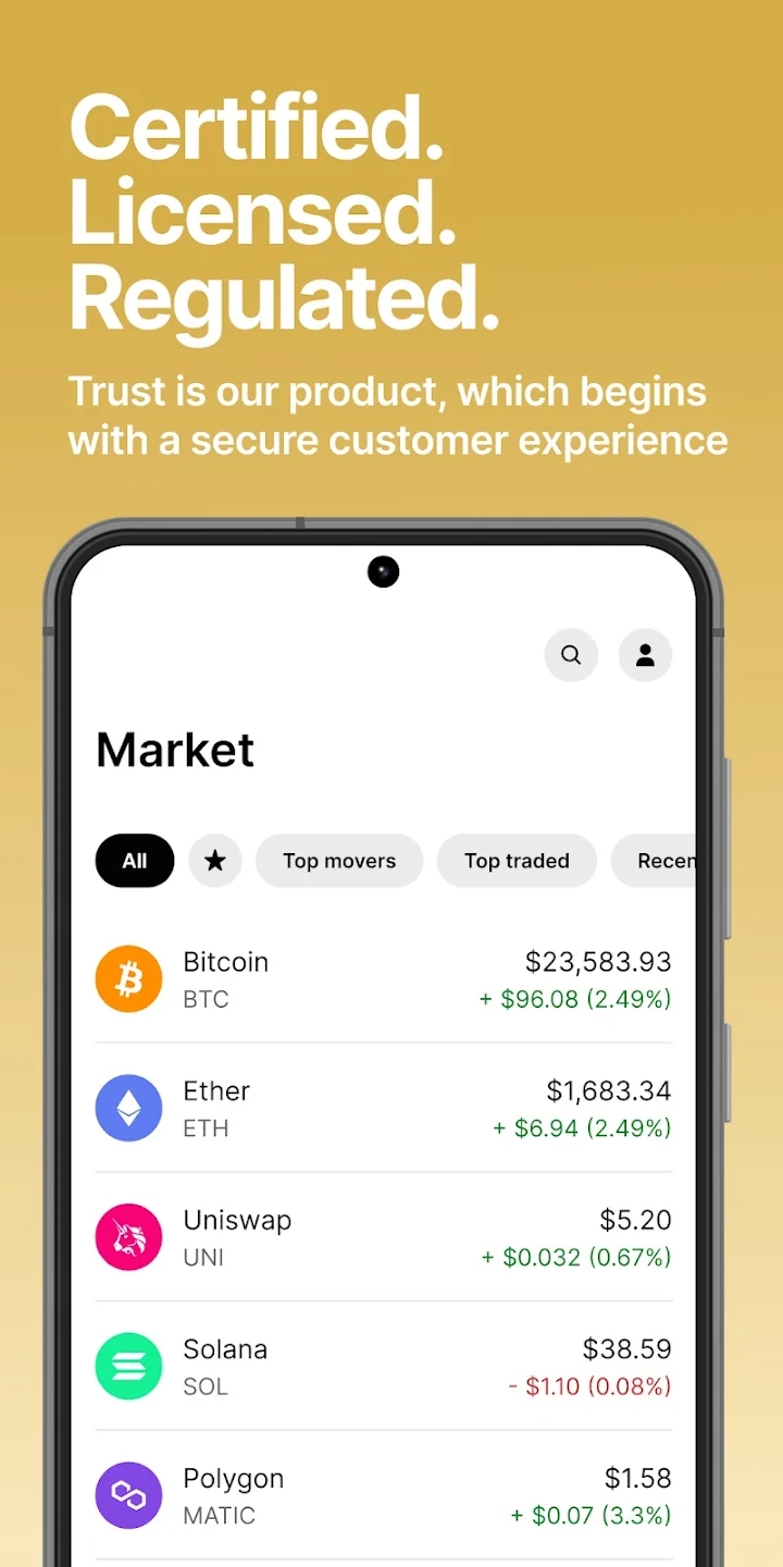 Gemini Buy Bitcoin and Crypto Screenshot 3