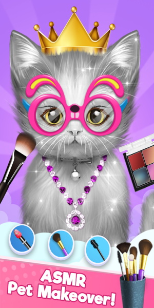 Cat Doctor: ASMR Salon Makeup Captura de pantalla 3